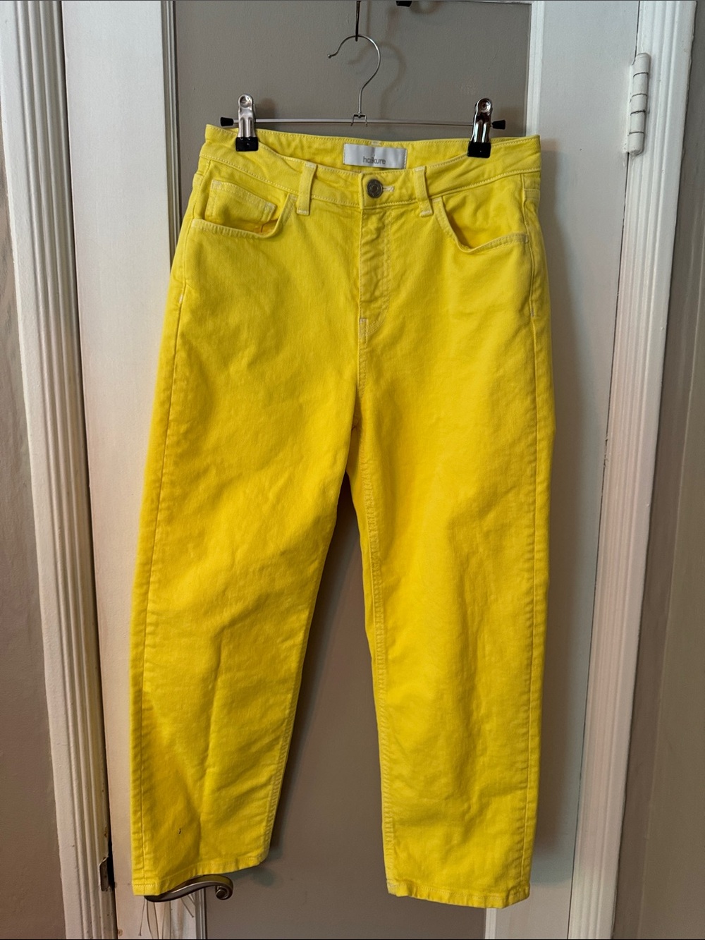 Haikure Yellow Crop Jeans Made in Italy-Sz 27